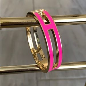J. Crew hot pink bangle